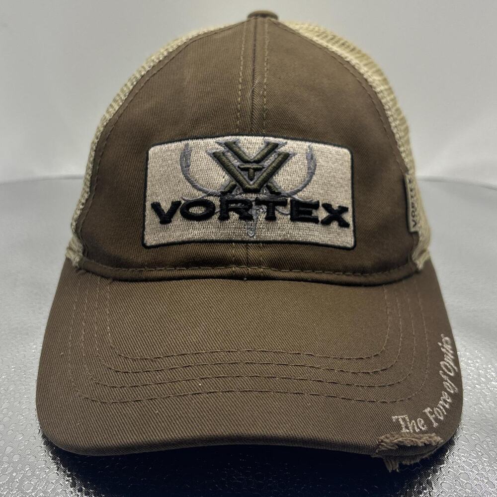 Vortex Optics Hat Brown Trucker Cap Outdoor Hunting Tactical Snapback